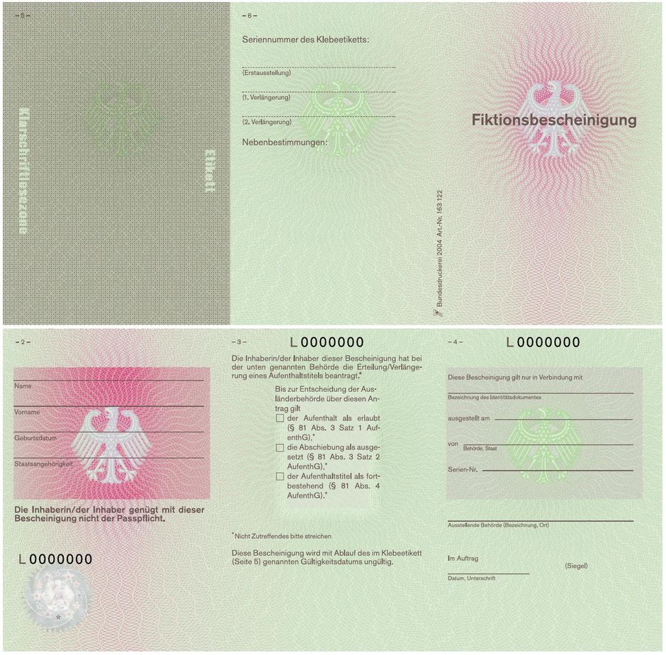 Der Aufenthaltstitel Als Fortbestehend 81 Abs 4 Aufenthg 1. Aufenthaltstitel / "Papiere"